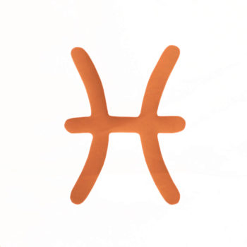 Lampe astro verte signe orange terracotta