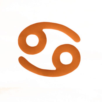 Lampe astro verte signe orange terracotta