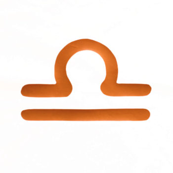 Lampe astro verte signe orange terracotta