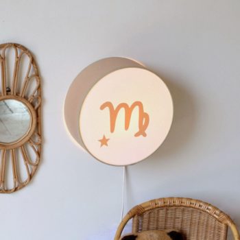 Lampe astro beige signe beige