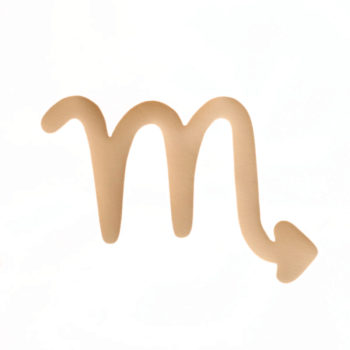 Lampe astro rose poudré signe beige