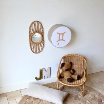 Lampe astro beige signe beige