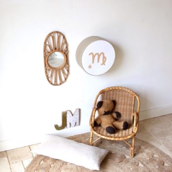 Lampe astro beige signe beige