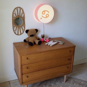 Lampe astro rose blush signe beige