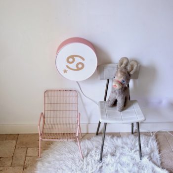 Lampe astro rose blush signe beige