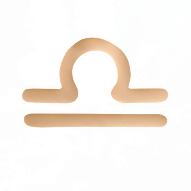 Lampe astro bleu pâle signe beige