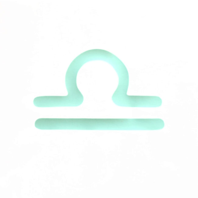 Lampe astro moutarde signe vert pâle
