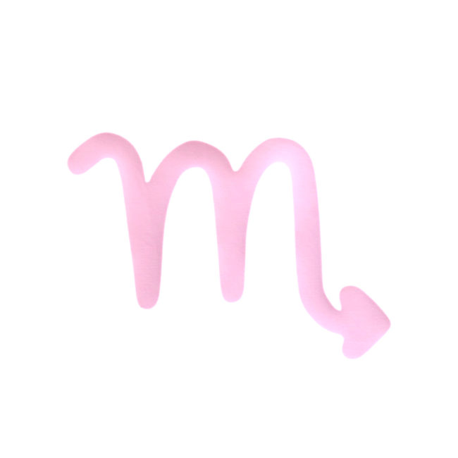 Lampe astro moutarde signe rose