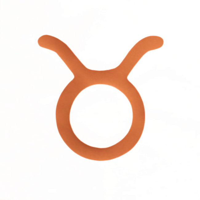 Lampe astro verte signe orange terracotta
